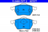 Sada brzdových destiček ATE 13.0460-7077 (AT 607077) - AUDI, VW Sada brzdových destiček ATE 13.0460-7077 (AT 607077) - AUDI, VW