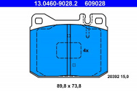 Sada brzdových destiček ATE 13.0460-9028 (AT 609028) - MERCEDES-BENZ