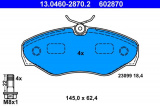 Sada brzdových destiček ATE 13.0460-2870 (AT 602870) - NISSAN, OPEL, RENAULT