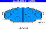 Sada brzdových destiček ATE 13.0460-5938 (AT 605938) - TOYOTA