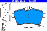 Sada brzdových destiček ATE 13.0460-2885 (AT 602885) - MERCEDES-BENZ