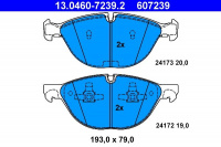 Sada brzdových destiček ATE 13.0460-7239 (AT 607239) - BMW Sada brzdových destiček ATE 13.0460-7239 (AT 607239) - BMW