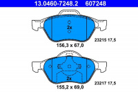 Sada brzdových destiček ATE 13.0460-7248 (AT 607248) - RENAULT Sada brzdových destiček ATE 13.0460-7248 (AT 607248) - RENAULT