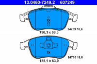 Sada brzdových destiček ATE 13.0460-7249 (AT 607249) - RENAULT Sada brzdových destiček ATE 13.0460-7249 (AT 607249) - RENAULT
