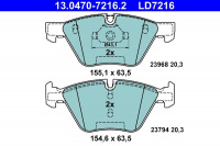 Sada brzdových destiček ATE Ceramic 13.0470-7216 (AT LD7216) - BMW Sada brzdových destiček ATE Ceramic 13.0470-7216 (AT LD7216) - BMW