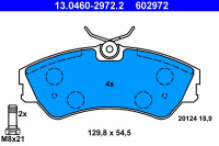 Sada brzdových destiček ATE 13.0460-2972 (AT 602972) Sada brzdových destiček ATE 13.0460-2972 (AT 602972)