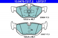Sada brzdových destiček ATE Ceramic 13.0470-7217 (AT LD7217) - BMW Sada brzdových destiček ATE Ceramic 13.0470-7217 (AT LD7217) - BMW