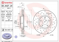 Brzdový kotouč BREMBO 09.A427.2X