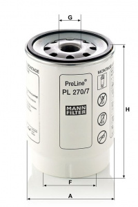 Palivový filtr MANN MF PL270/7X Palivový filtr MANN MF PL270/7X
