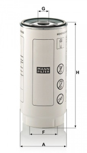 Palivový filtr MANN MF PL420/7X Palivový filtr MANN MF PL420/7X