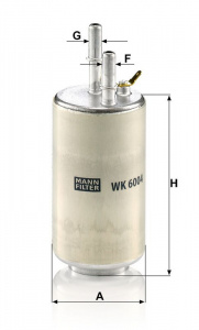 Palivový filtr MANN MF WK6004