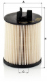 Palivový filtr MANN PU819/3X (MF PU819/3X) - AUDI