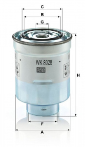 Palivový filtr MANN WK8028Z (MF WK8028Z)