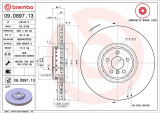 Brzdový kotouč BREMBO 09.D897.13