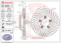 Brzdový kotouč BREMBO 09.D933.11