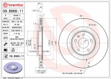 Brzdový kotouč BREMBO 09.B969.11 - AUDI, PORSCHE
