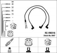 Sada kabelů pro zapalování NGK RC-VW216 - VW Sada kabelů pro zapalování NGK RC-VW216 - VW