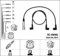 Sada kabelů pro zapalování NGK RC-VW902 - VW Sada kabelů pro zapalování NGK RC-VW902 - VW