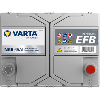 Autobaterie VARTA Dynamic EFB  65Ah/650A (565501065)