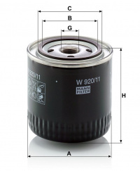 Olejový filtr MANN W920/11 (MF W920/11) - HONDA, ROVER