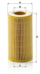 Olejový filtr MANN HU718/6X (MF HU718/6X) - HONDA Olejový filtr MANN HU718/6X (MF HU718/6X) - HONDA