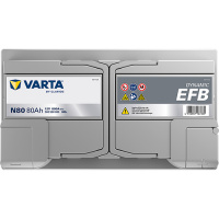 Autobaterie VARTA Dynamic EFB 80Ah/800A (580500080)