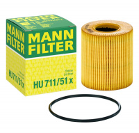 Olejový filtr MANN HU 711/51X (MF HU711/51X)- CITROEN, FORD, PEUGEOT