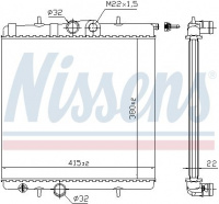 Chladič motoru NISSENS 63708A